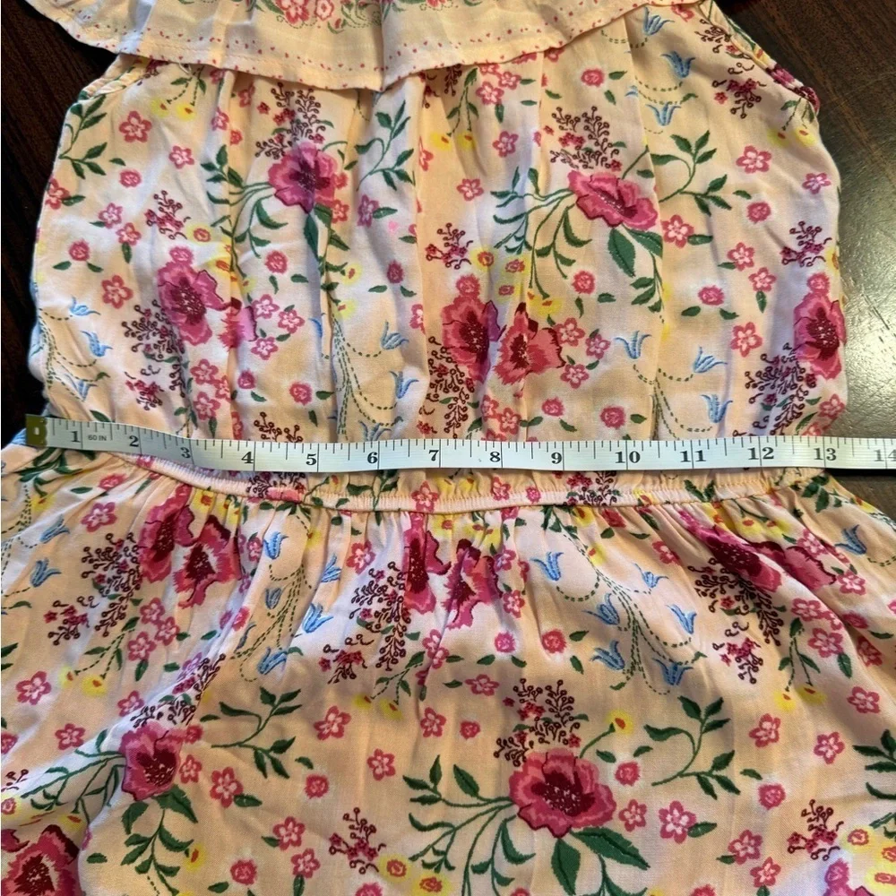 LC Waikiki Girls Pink Floral Off The Shoulder Maxi Dress Youth 12-13 152-156 cm